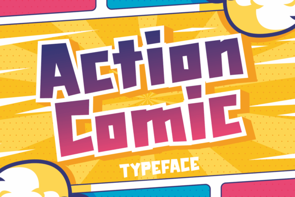 Action Comic: The Ultimate Blocky Display Font