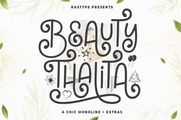 Beauty Thalita: A Fun and Joyful Display Font for Creative Projects