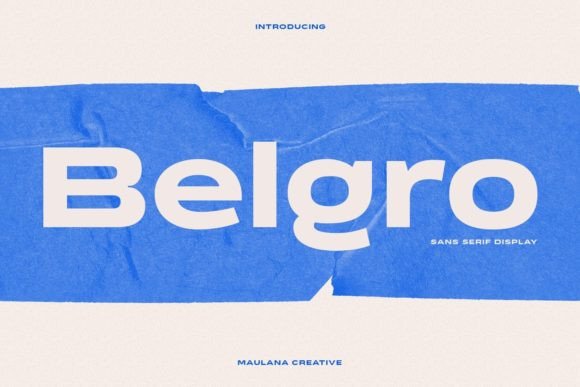 Belgro: The Modern and Assertive Sans Serif Font