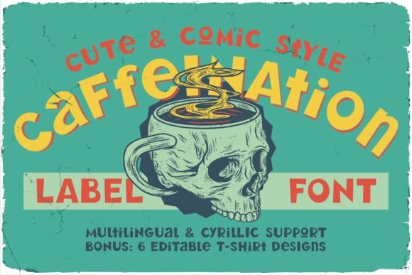 Caffeination: A Unique Vintage Display Font for Web Design