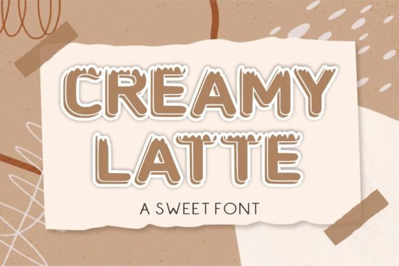 Creamy Latte: A Fun Display Font for Creative Projects