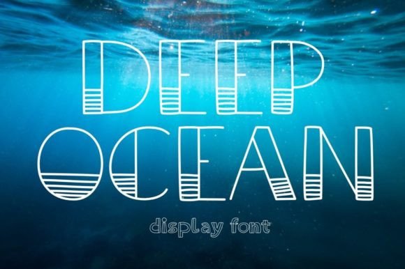 Deep Ocean: A Playful and Modern Display Font