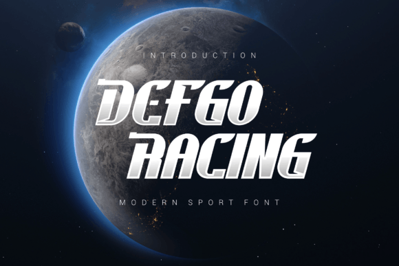 Defgo Racing: A Bold and Modern Display Font for Creative Projects