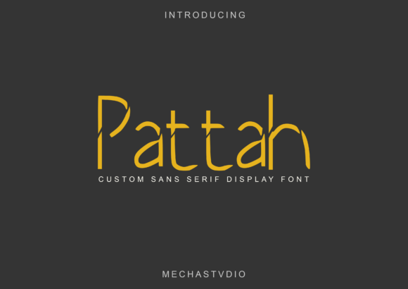 Discover Pattah: A Cool and Unique Display Font