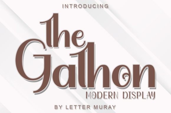 Discover The Gathon: A Bold and Fun Display Font