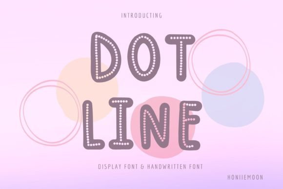 Dot Line: A Fun and Bold Display Font for Creative Projects