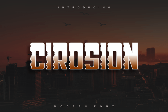 Elevate Your Craft with Cirosion: A Bold and Authentic Display Font