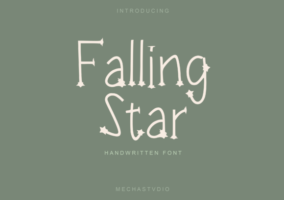 Falling Star: A Playful and Unique Display Font for Crafters