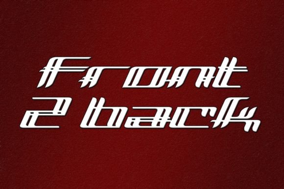 Front 2 Back Font Review for Modern Campaign Design