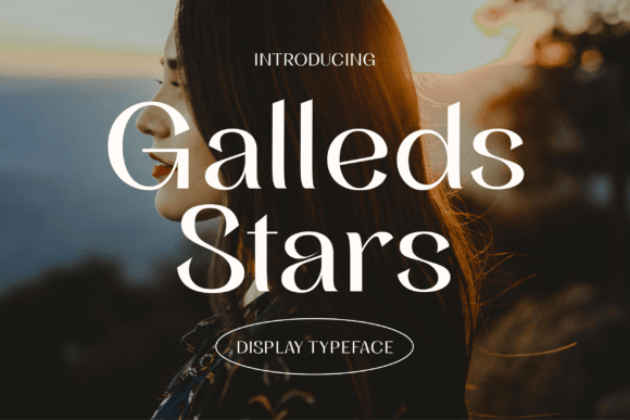 Galleds Stars Font for Handmade Products and Display Designs