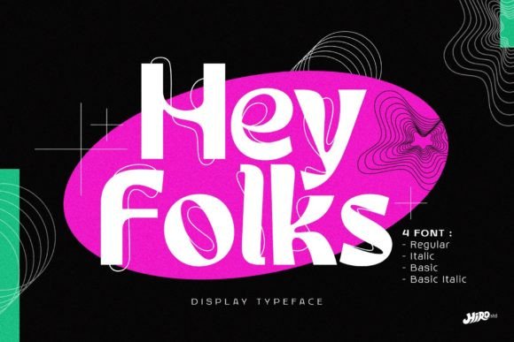 Hey Folks: A Groovy Font for Editorial Design