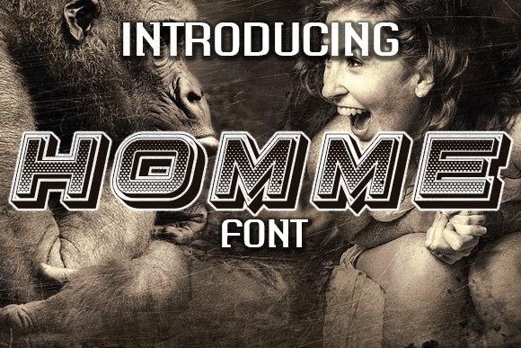 Homme: The 3D Edgy Typeface for Bold Branding