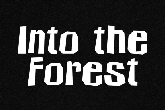 Into the Forest Font for Whimsical Editorial Design