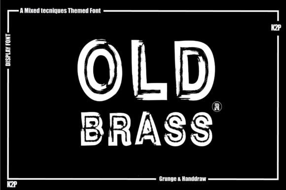 Old Brass: A Bold and Cool Display Font for Your Brand
