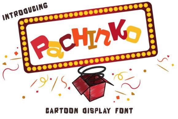 Pachinko: A Charming Cartoon Display Font for Editorial Design