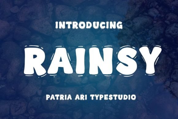 Rainsy Font: Bold Display Typography for Makers