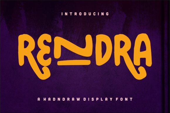 Rendra: A Hand-Drawn Display Font for Authentic Branding