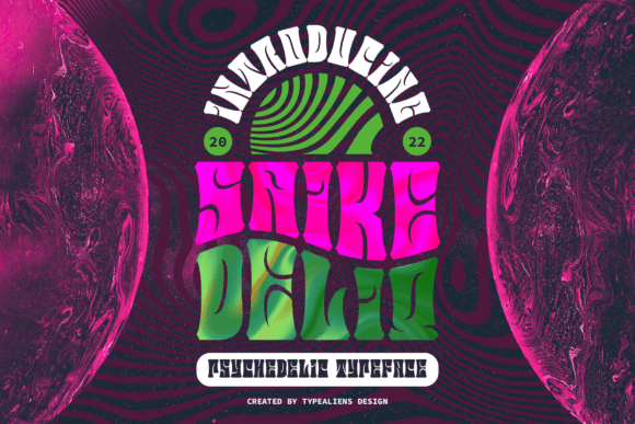 Saike Deliq: A Psychedelic Display Font That Grabs Attention