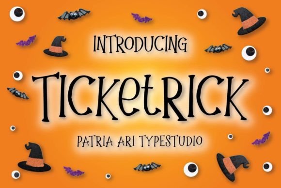 Ticketrick Font: Whimsical Display Type for Makers