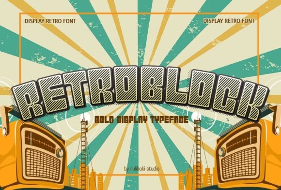 Unleash Creativity with Retroblock: A Bold Display Font