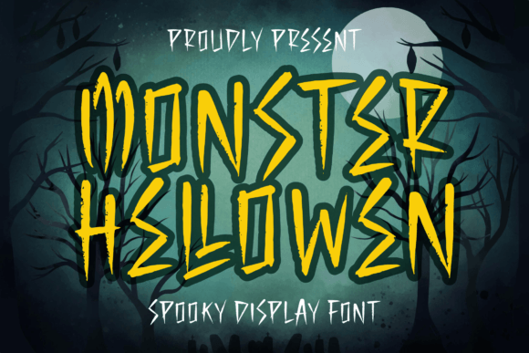 Unleash Spooky Creativity with Monster Hellowen Font