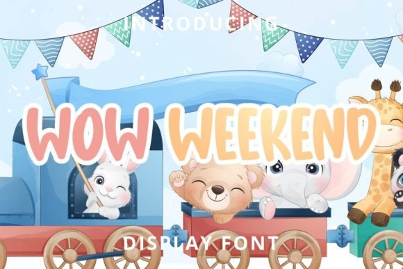 Wow Weekend: A Playful Display Font for Creative Projects
