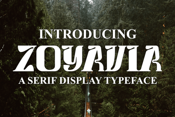Zoyavia: A Stylish Display Font for Editorial Design